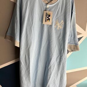 Super clean insane cotton MLB New York Yankees polo light blue